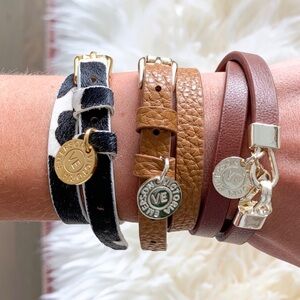 ONE | Victoria Emerson | Double Wrap | Bracelet | Camel